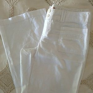 Linen blend pants